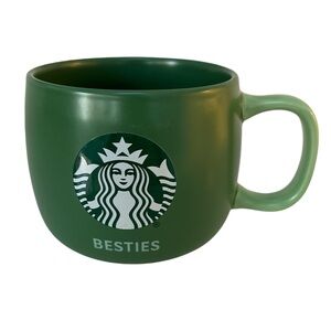 Starbucks BESTIES Mermaid Logo Green Coffee Cup